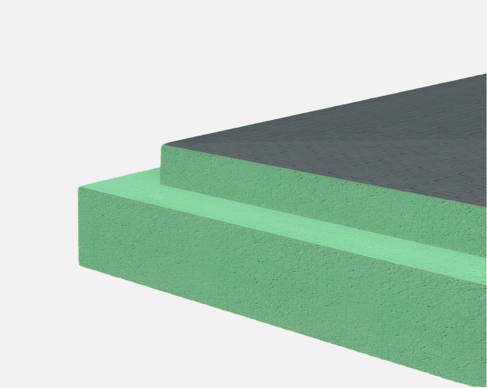 Bac à douche à pente simple